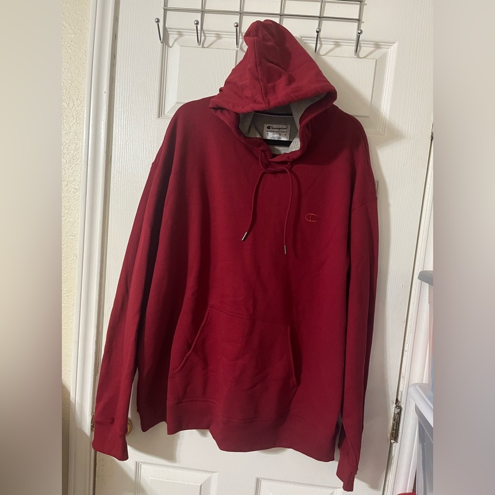 Champion Men's Rich Red Hoodie